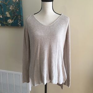 NWT Old Navy Taupe Boho HiLo Sweater - L